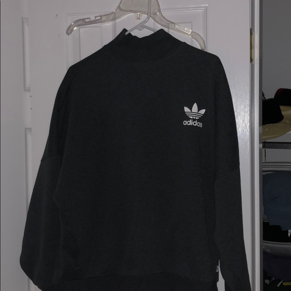 Mock neck adidas sweatshirt